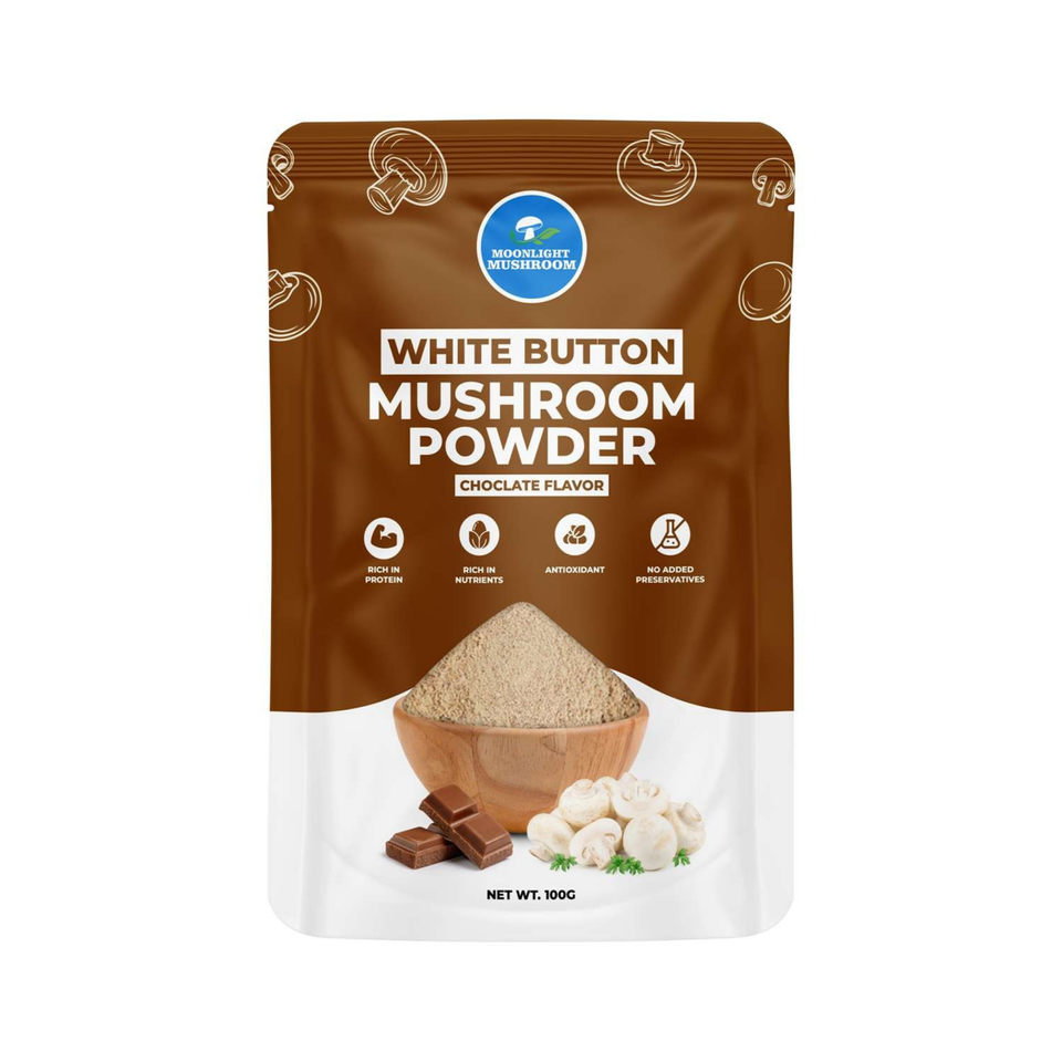 Moonlight Mushroom – Chocolate Flavoured White Button Mushroom Powder