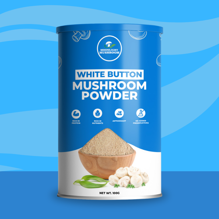 Moonlight Premium – White Button Mushroom Powder Can