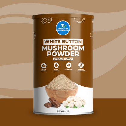 Moonlight Premium – Chocolate Flavoured White Button Mushroom Powder Can