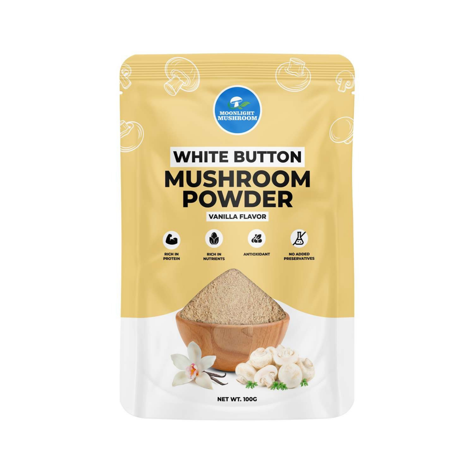 Moonlight Mushroom – Vanilla Flavoured White Button Mushroom Powder