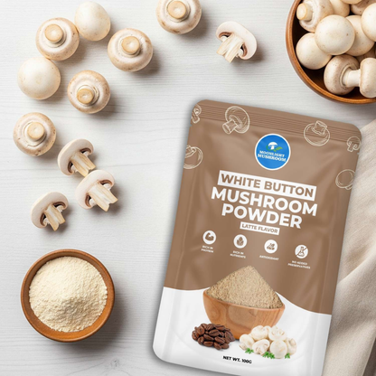 Moonlight Mushroom – Latte Flavoured White Button Mushroom Powder