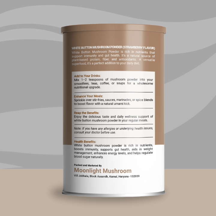 Moonlight Premium – Latte Flavoured White Button Mushroom Powder Can