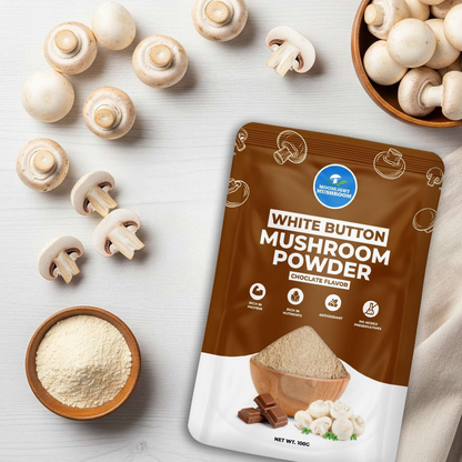 Moonlight Mushroom – Chocolate Flavoured White Button Mushroom Powder
