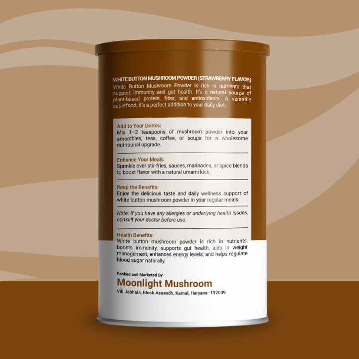 Moonlight Premium – Chocolate Flavoured White Button Mushroom Powder Can