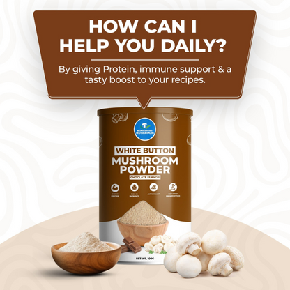 Moonlight Premium – Chocolate Flavoured White Button Mushroom Powder Can