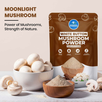 Moonlight Mushroom – Chocolate Flavoured White Button Mushroom Powder
