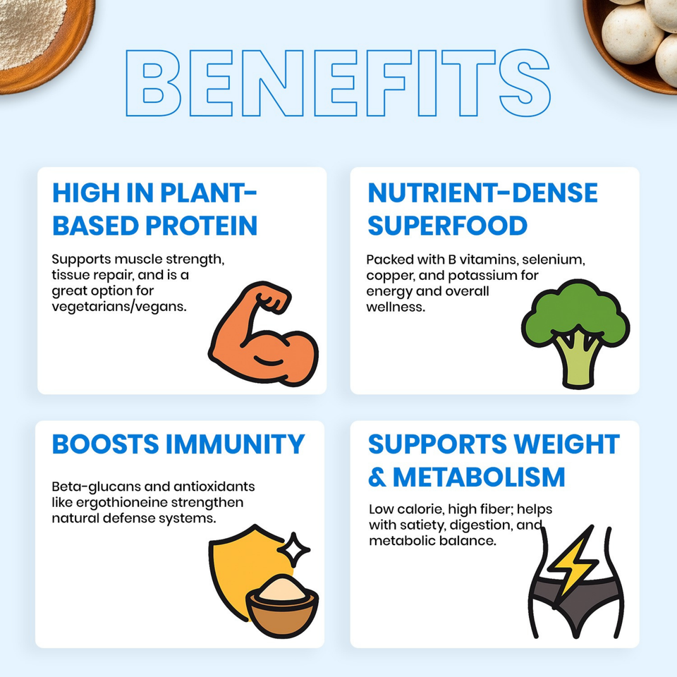 Moonlight Mushroom – White Button Mushroom Powder