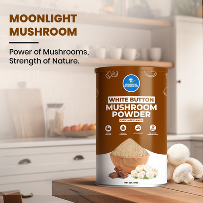 Moonlight Premium – Chocolate Flavoured White Button Mushroom Powder Can