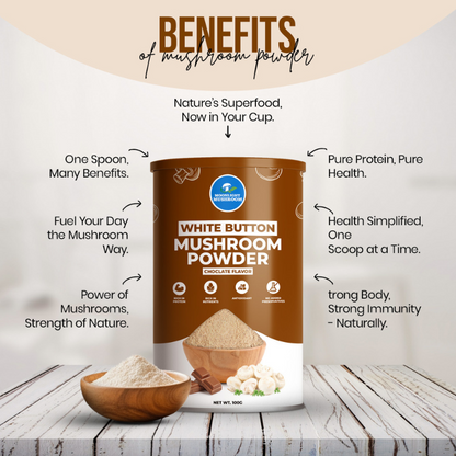 Moonlight Premium – Chocolate Flavoured White Button Mushroom Powder Can