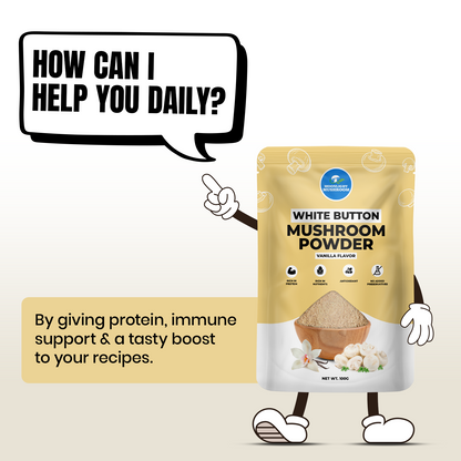 Moonlight Mushroom – Vanilla Flavoured White Button Mushroom Powder